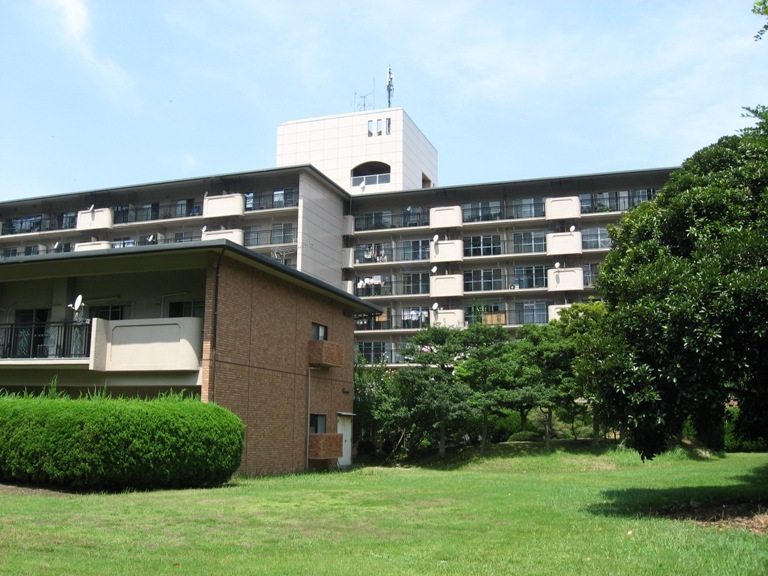 中庭からの外観です。