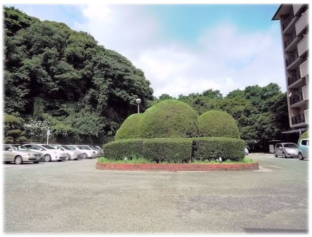 敷地内は緑が多く、開放感がございます。